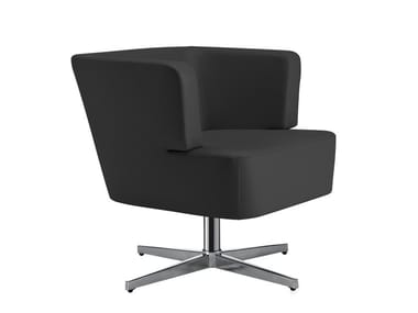 PYRAMID 037.73 - Swivel armchair with 4-spoke base with armrests by Tonon