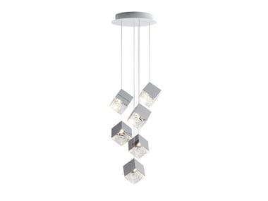 PYRITE 6 - LED crystal pendant lamp by bomma