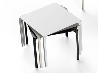 QUARTZ - Square polyamide garden table by Vondom