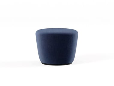 RADAR - Upholstered round fabric pouf by Frezza