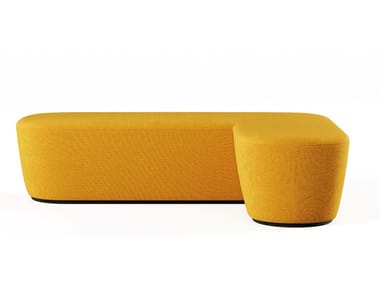 RADAR - Upholstered fabric pouf by Frezza