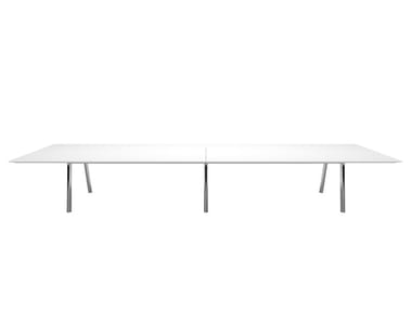 RADIAL CONFERENCE ME9471 - Rectangular laminate meeting table by Andreu World