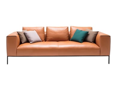 RAGLAN HOME SF2211 - 3 seater leather sofa by Andreu World