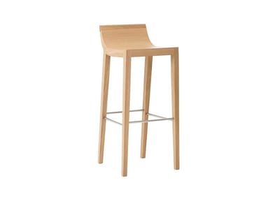 RDL BQ7296 - High wooden stool by Andreu World