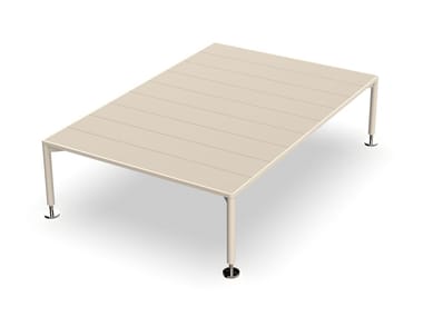 HAMPTONS - Rectangular aluminium garden side table by Vondom