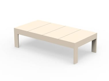 POSIDONIA - Rectangular aluminium garden side table by Vondom