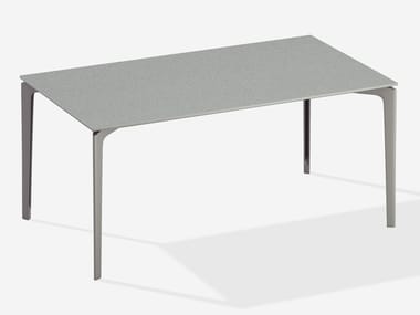 ALLSIZE - Rectangular aluminium garden table by FAST
