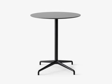 RELY ATD5 - Round laminate garden table with 4-star base by &tradition