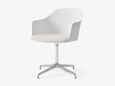 RELY HW38 - Polypropylene chair with 4-spoke base with integrated cushion by &tradition