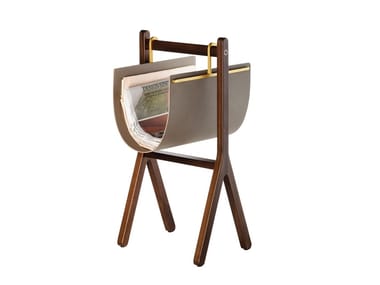 REN - Solid wood magazine rack by Poltrona Frau