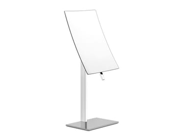 RETTANGOLO - Rectangular countertop brass shaving mirror by Gessi