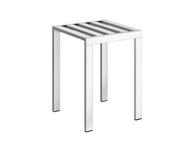 RETTANGOLO - Low brass stool by Gessi