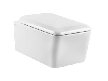 RETTANGOLO - Wall-hung ceramic toilet by Gessi