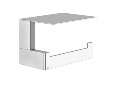 RETTANGOLO - Brass toilet roll holder with cover by Gessi