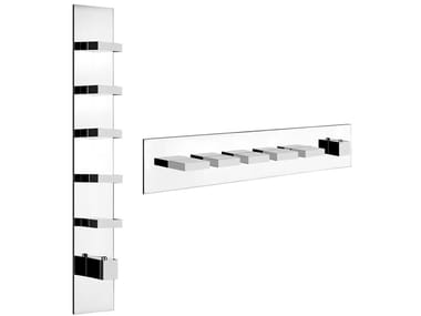 RETTANGOLO WELLNESS - 6 hole thermostatic brass shower mixer by Gessi