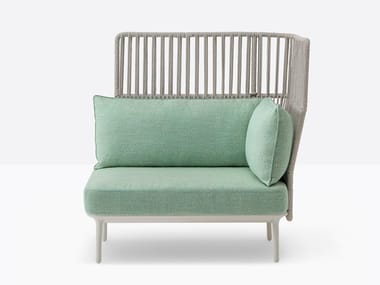 REVA COCOON RVC013/014 - Corner fabric garden armchair by Pedrali