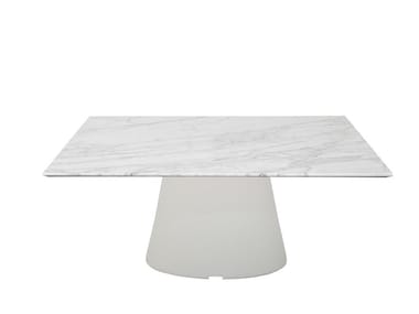 REVERSE OCCASIONAL ME5334 - Square marble coffee table by Andreu World