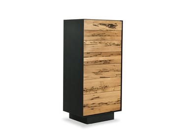 RIALTO 2013 - Chest of drawers in solid wood, blockboard and iron by Riva 1920
