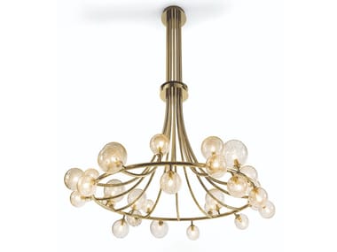 RIALTO - LED blown glass pendant lamp by Longhi
