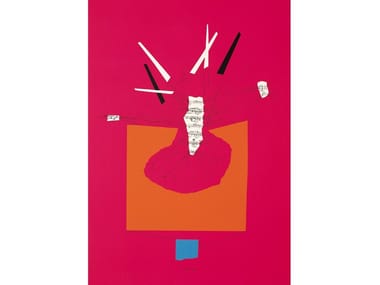 RICOSTRUZIONE TEORICA, ROSA - Paper Silkscreen by Danese Milano