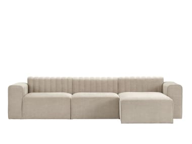 RIFF - Modular 3 seater fabric sofa with chaise longue by NORR11