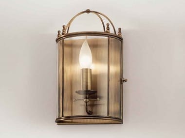 RILEGATO 503.00.80 - Brass and glass wall light by Il Fanale