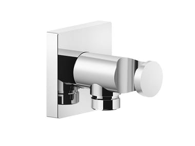 RILIEVO - Brass handshower holder with wall supply elbow by Gessi