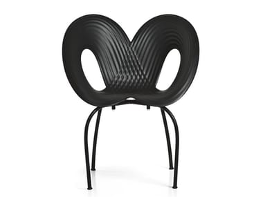 RIPPLE - Stackable polypropylene chair by Moroso