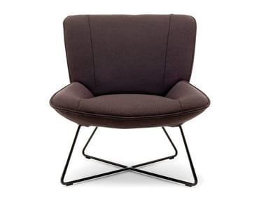 ROLF BENZ 383 - Upholstered fabric armchair by Rolf Benz