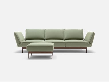 ROLF BENZ 386 MERA - 4 seater sofa with chaise longue by Rolf Benz