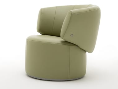 ROLF BENZ 684 - Leather easy chair by Rolf Benz