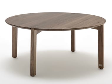 ROLF BENZ 948 - Round wooden coffee table by Rolf Benz