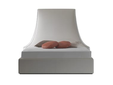 ROMEO - Leather storage bed by Reflex