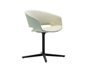 RONDA SO0430 - Swivel upholstered chair with 4-spoke base by Andreu World