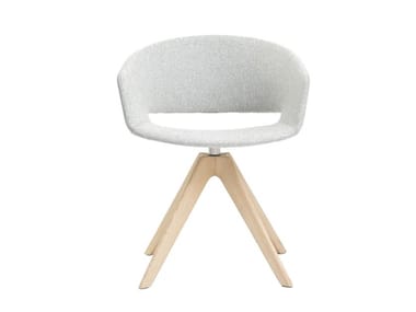 RONDA SO0460 - Swivel upholstered chair by Andreu World