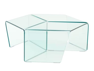 ROSIS - Low glass coffee table by Ligne Roset