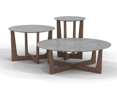 VESTA - Round marble coffee table by Amura