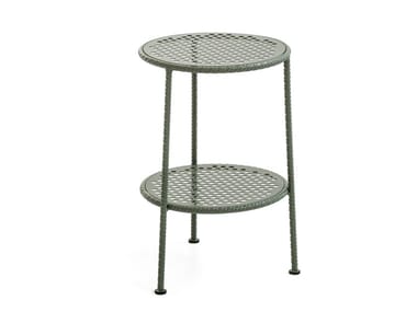 WORK IS OVER - Round steel coffee table by Moroso