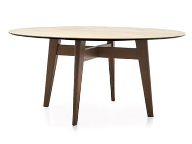 ABREY - Round ash table by Calligaris