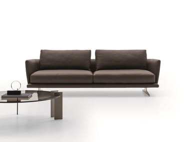 ROYAL - 3 seater leather sofa by Ditre Italia