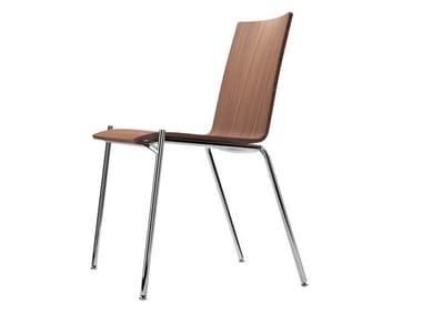 S 162 - Stackable plywood chair by Thonet