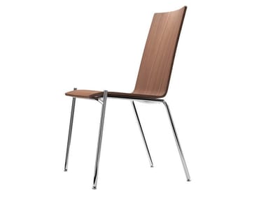 S 164 - Stackable plywood chair by Thonet