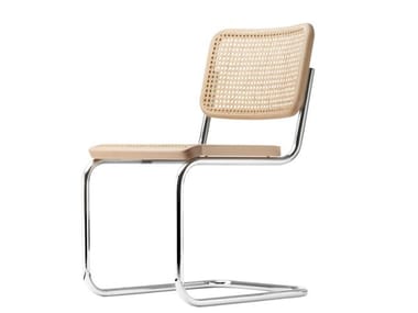 S 32 V - Cantilever chair with supporting synthetic mesh by Thonet