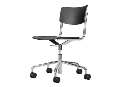 S 43 DR - Swivel chair with castors by Thonet