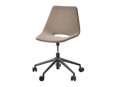 S 661 PVDR - Swivel fabric office chair with 5-Spoke base by Thonet