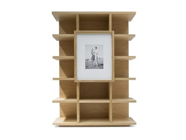 SAKARI - Open solid wood bookcase by Riva 1920