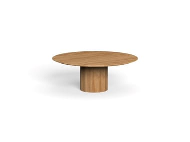 SALINAS - Round wooden coffee table by Talenti