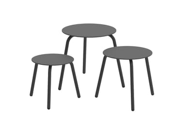 SAMBA - Round aluminium garden side table by Royal Botania