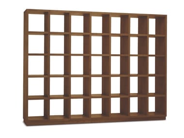 SAN PIETROBURGO - Open solid wood bookcase by Riva 1920