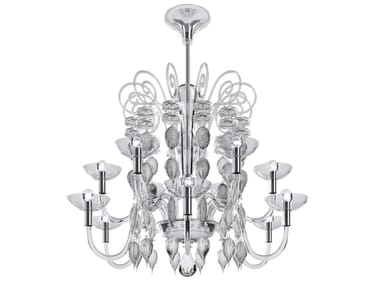 CARLO SCARPA 99.37 - Blown glass chandelier by Venini